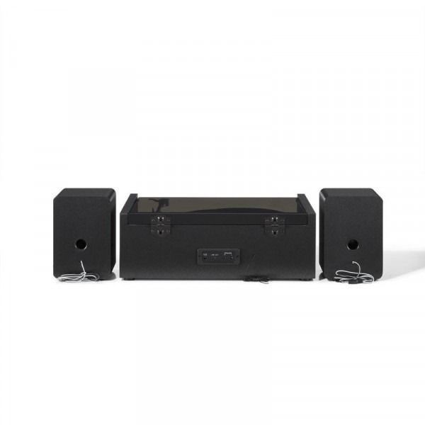 Проигрыватель винила с колонками Crosley Coda Shelf System Silver