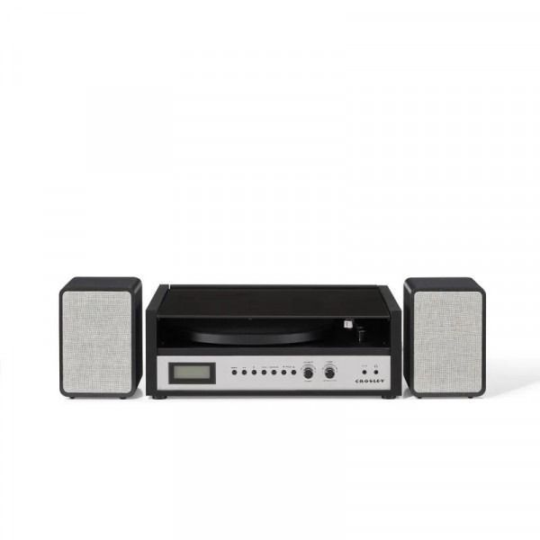 Проигрыватель винила с колонками Crosley Coda Shelf System Silver