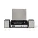 Проигрыватель винила с колонками Crosley Coda Shelf System Silver