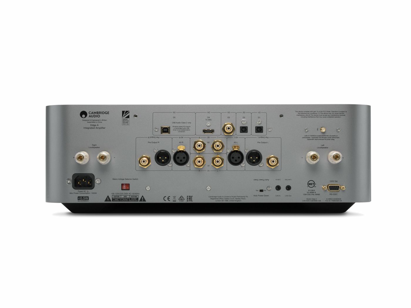 Интегральный усилитель Cambridge Audio Edge A Dark Grey