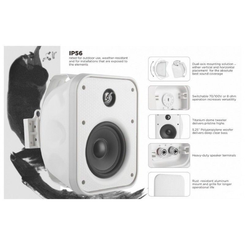 Всепогодная акустика MT-Power ES-50TM White