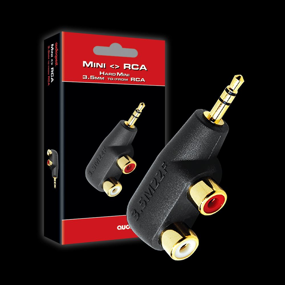 AUDIOQUEST Splitter Hard Mini 3.5mm  2 Female RCA