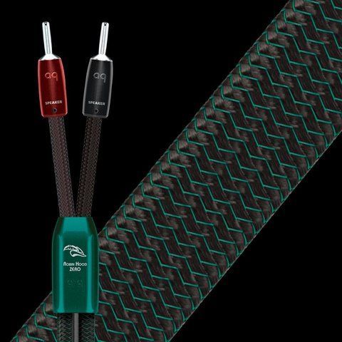 Акустичний кабель AUDIOQUEST Pair 2.5m RobinHood ZERO BiWire Combo BAN/S