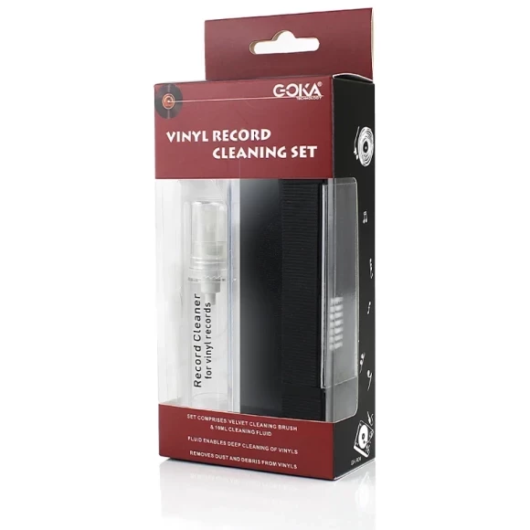Набір з догляду за вінілом GOKA GK-R04 Velvet Record Cleaner Set 2 in 1