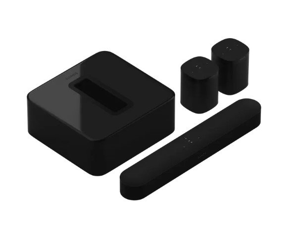 Акустическая система Sonos 5.1. Beam, Sub & One SL Black (BEAM51BLK)