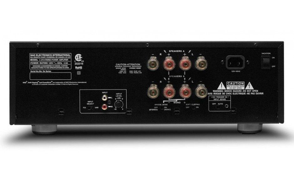 Стереоусилитель мощности NAD C 275 BEE