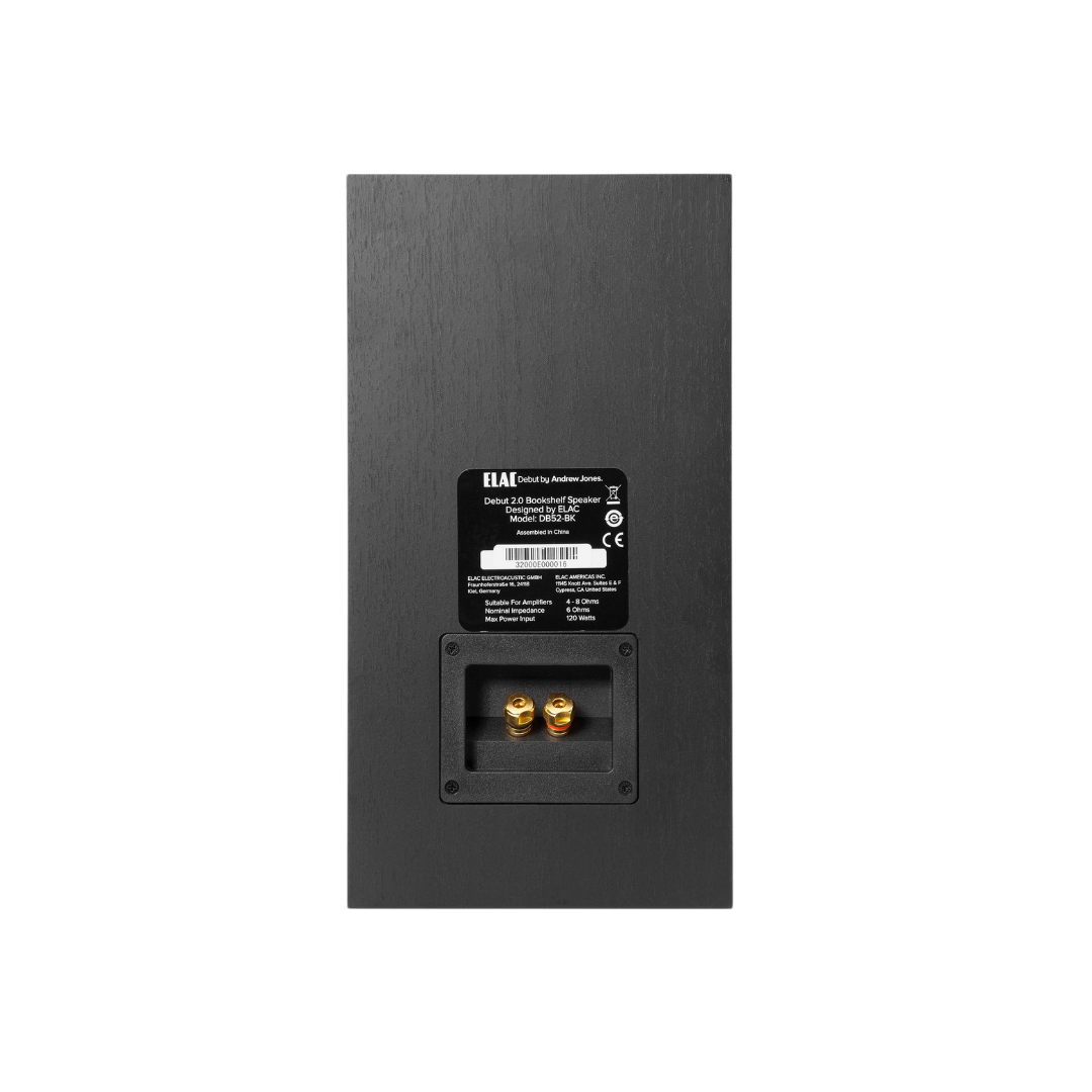 Полочная акустика ELAC Debut 2.0 DB52 Black Brushed Vinyl