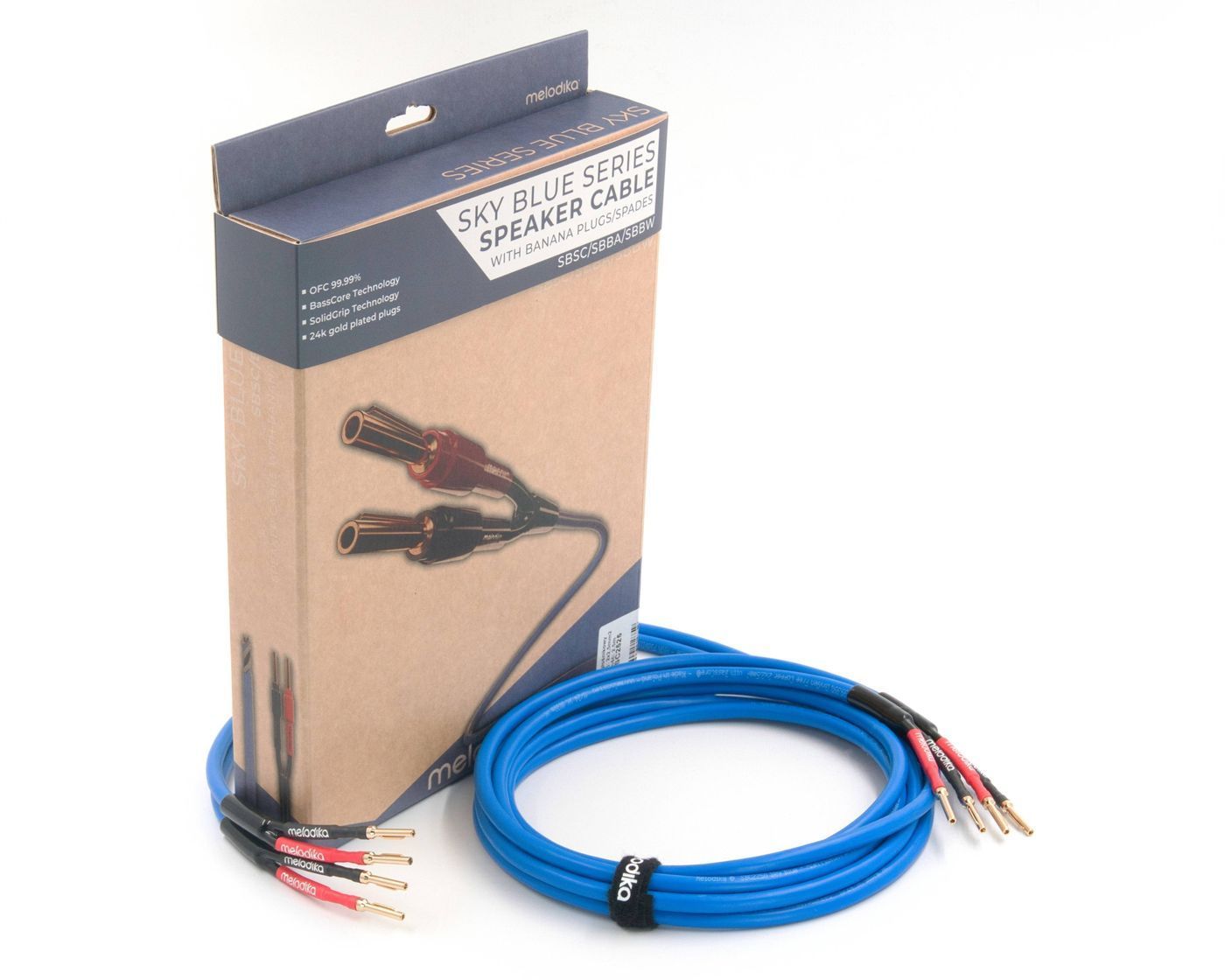 Акустичний кабель Melodika Sky Blue SBSC2530 Speaker cable OFC 4N 2x2,5mm2 3m