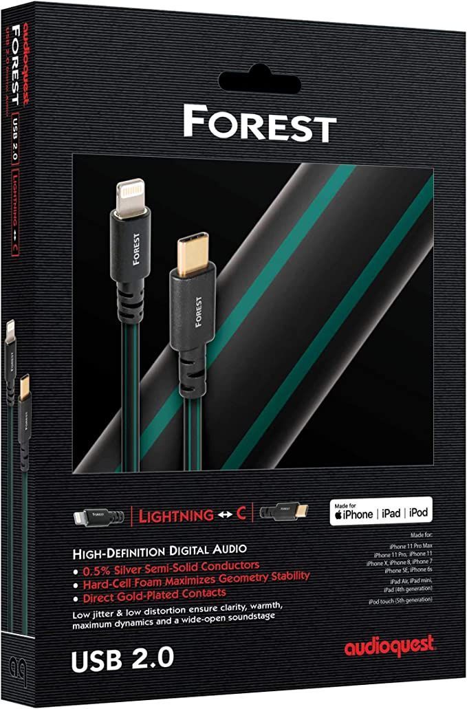 Кабель AUDIOQUEST HD 1.5m, USB FOREST C > Lightning