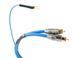 Фонокабель Melodika Sky Blue SBPH10 Phono cable 2xRCA-2xRCA with ground wire 1m