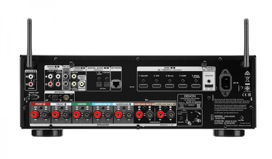 AV Ресивер Denon AVR-X1600H Black