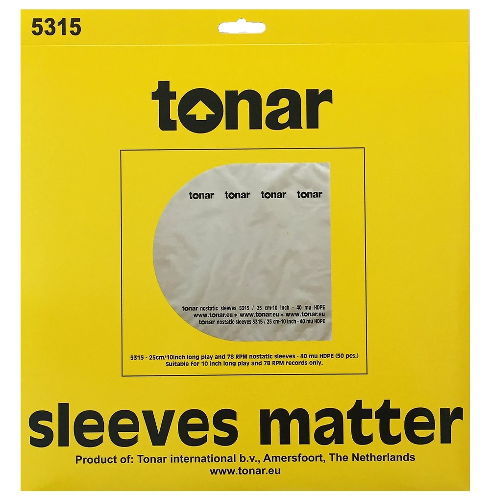 Упаковка внутрішніх антистатичних пакетів для 10" платівок Tonar (50 шт.), art 5315