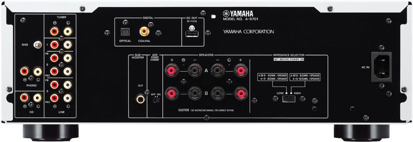 Стерео підсилювач Yamaha A-S701 II Black