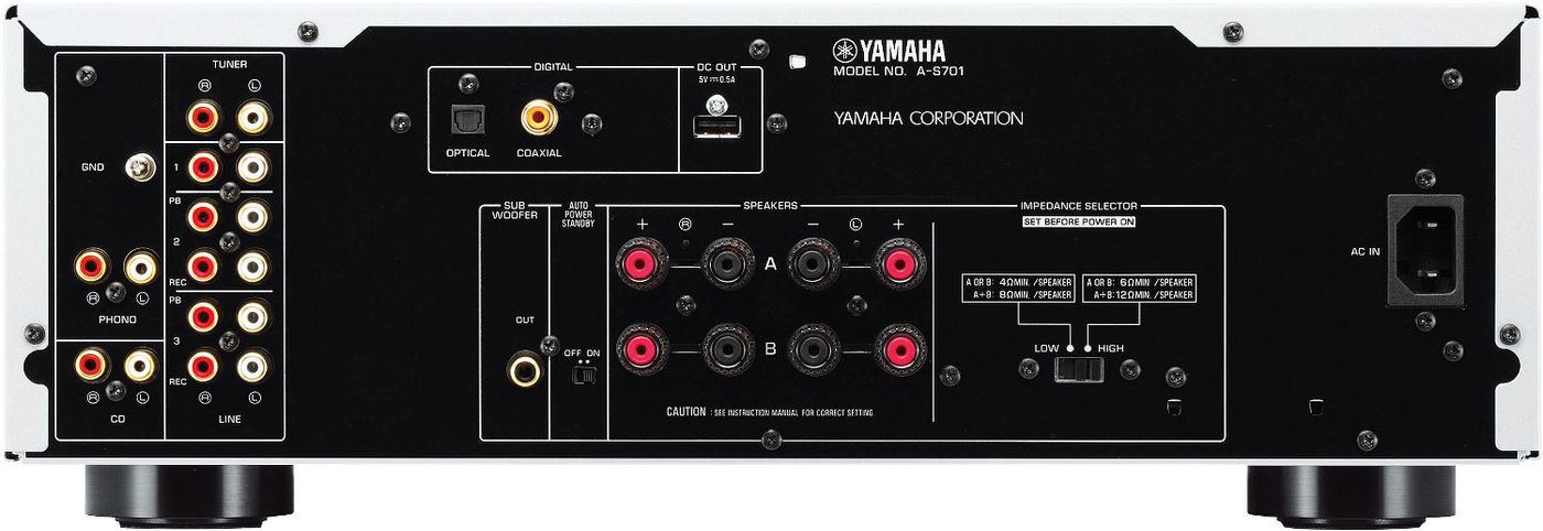 Стерео усилитель Yamaha A-S701 II Black