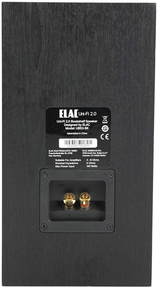 Полочная акустика ELAC Uni-Fi 2 UB52 Black Brushed Vinyl