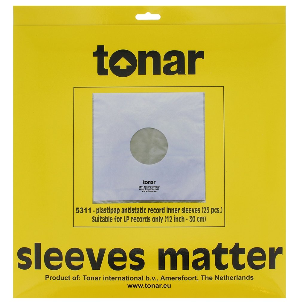 Упаковка внутрішніх антистатичних пакетів для 12" платівок (25 шт.) Tonar, art. 5311