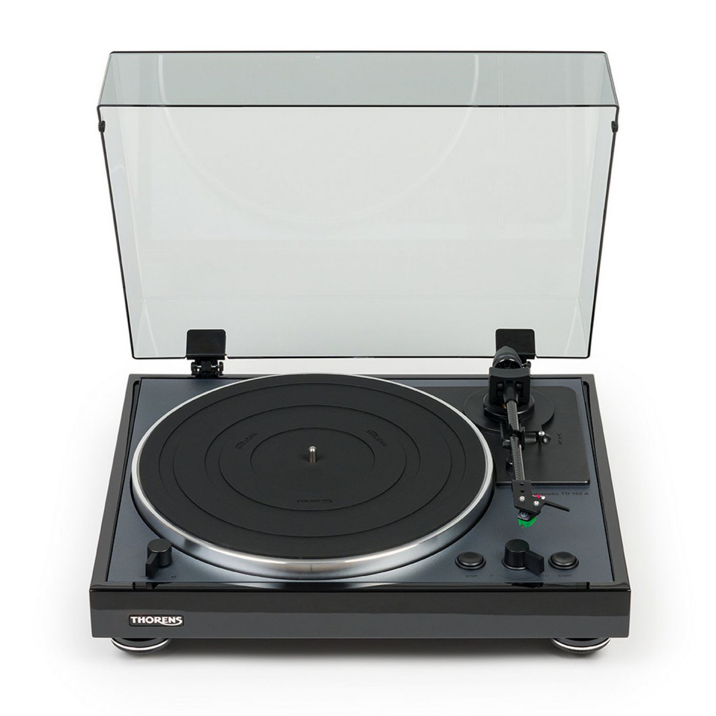 Проигрыватель винила Thorens TD 102 A High gloss Black (Full Automatic, Phono, AT-VM95E)