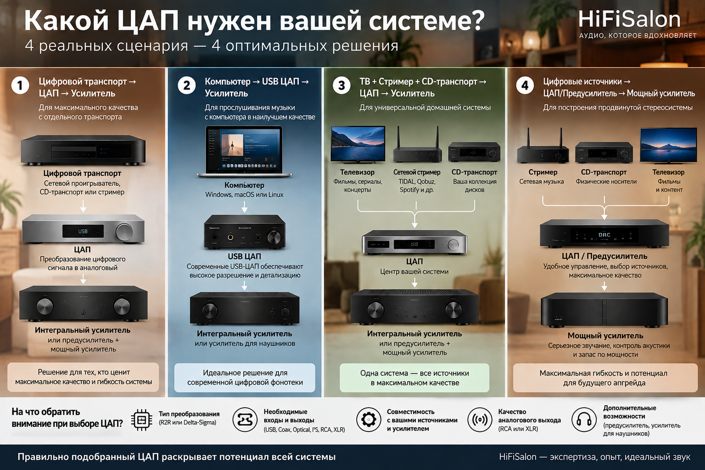 Инфографика: какой ЦАП нужен вашей системе