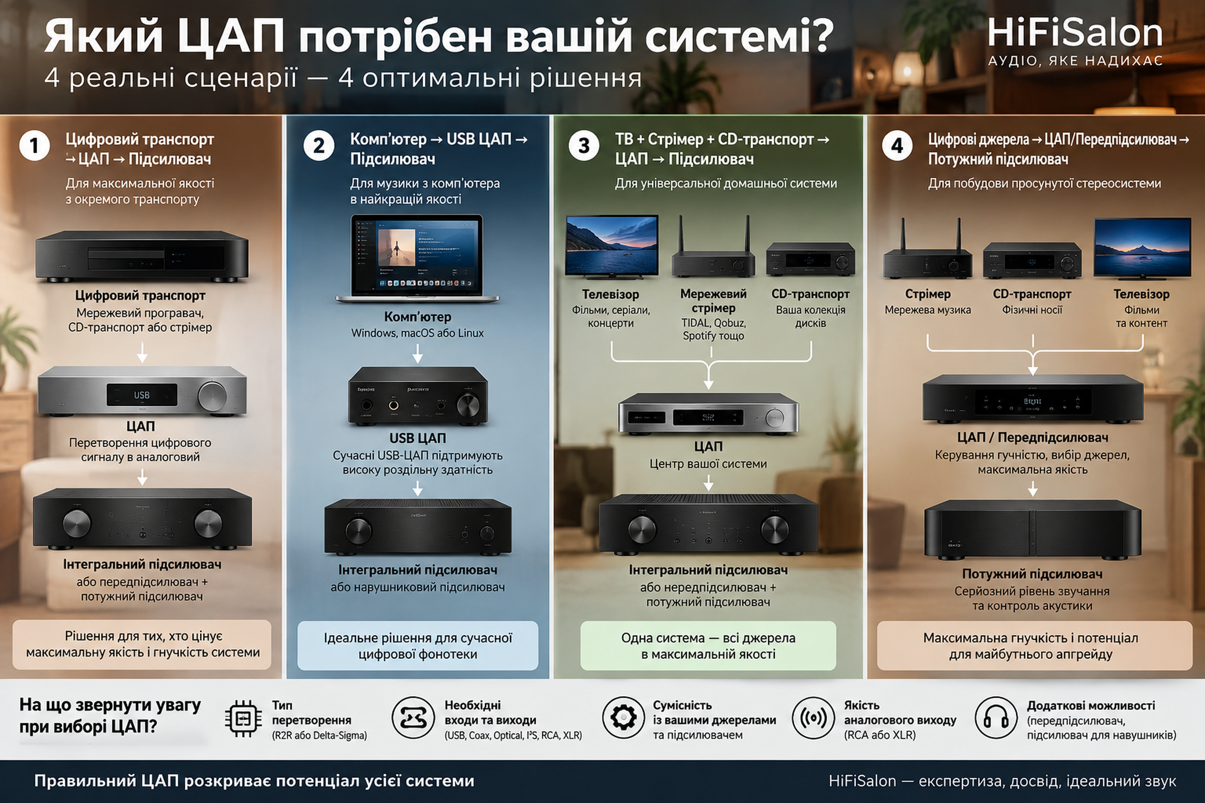 Інфографіка: який ЦАП потрібен вашій системі
