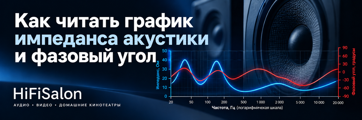 Как читать график импеданса акустики и фазовый угол