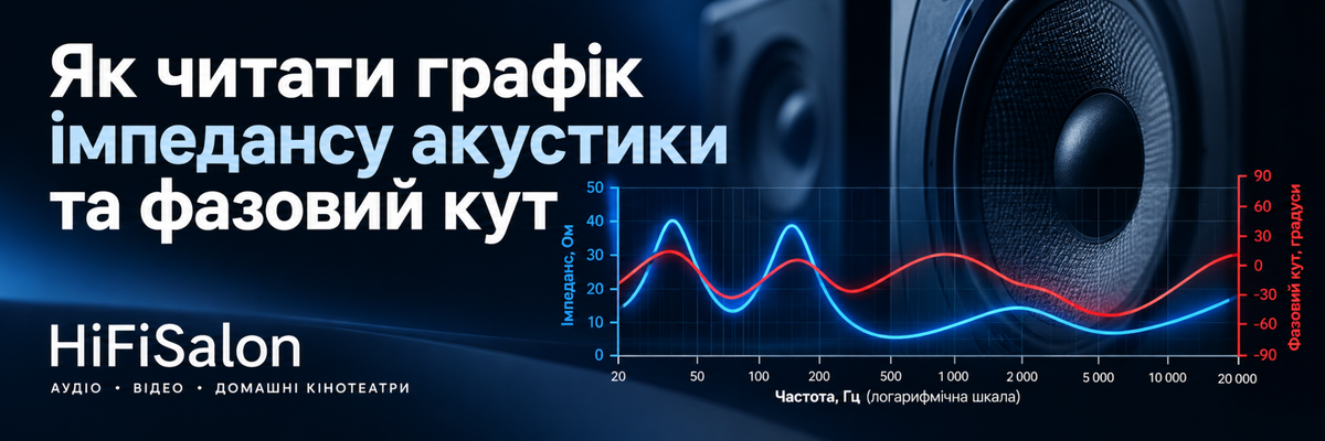 Як читати графік імпедансу акустики та фазовий кут